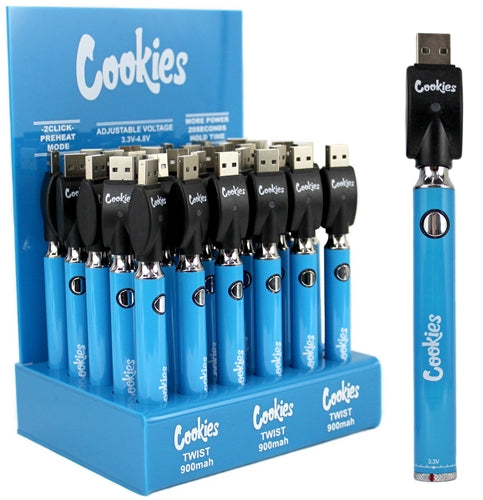 Cookies Twist 900mAh Adjustable Voltage Spinner Battery 30pk