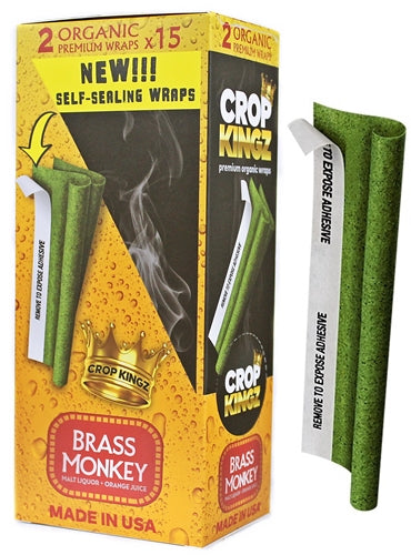 Crop Kingz Premium Hemp Wraps - Brass Monkey