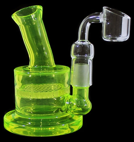 5" Color Art Curve Honeycomb Water Pipe With Banger