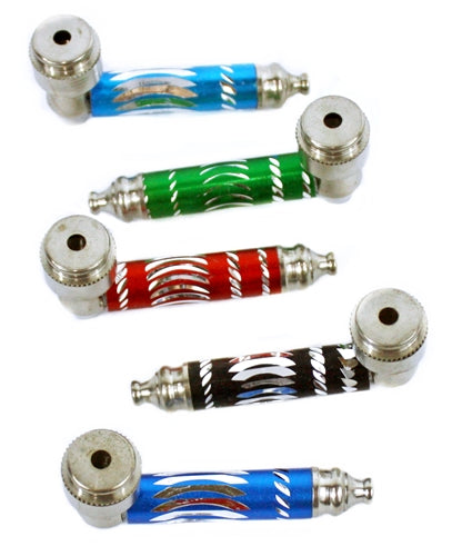 100ct Colored Diamond Cut Metal Pipe Assortment - With Lid