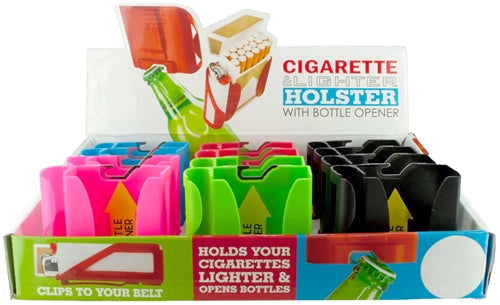 Cigarette and Lighter Holster with Bottle Opener 12pk