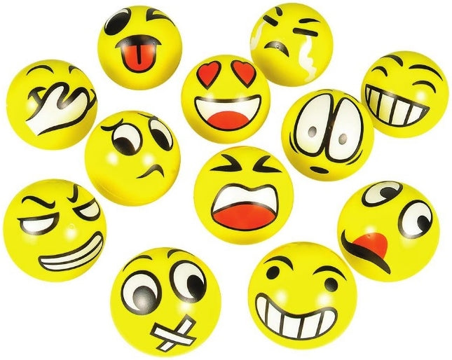 12ct Relax Stress Relief Ball Emoji Assortment