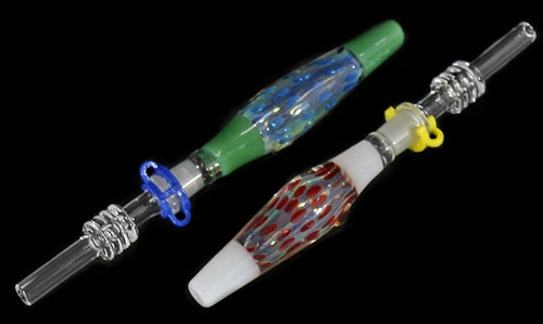 2ct Fuming Dot Art 10mm Nectar Collector with Quartz Tip