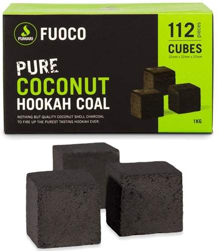 Fumari Fuoco Coconut Hookah Charcoal - 1kg 112 Pieces