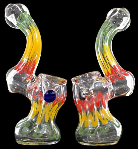 4ct 5" Rasta Cursive Bubbler