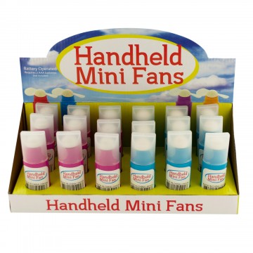 Handheld Mini Fans 18pk Countertop Display