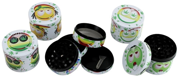 Ore Smokemoji 4pc Metal Grinders 12pk