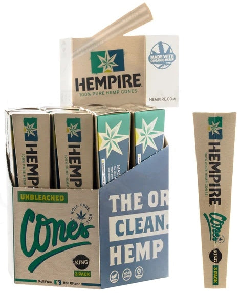 Hempire Unbleached Pre-Rolled Cones 24pk - King Size