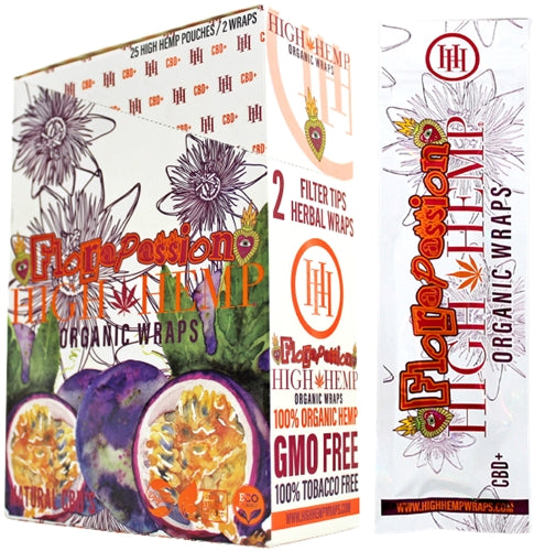 High Hemp Organic Wraps - Flora Passion