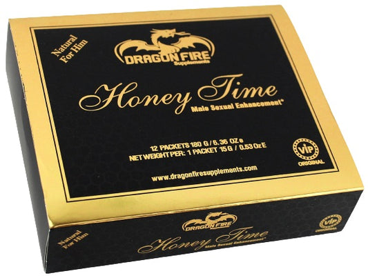 Dragon Fire Honey Time Male Enhancement Honey 12pk