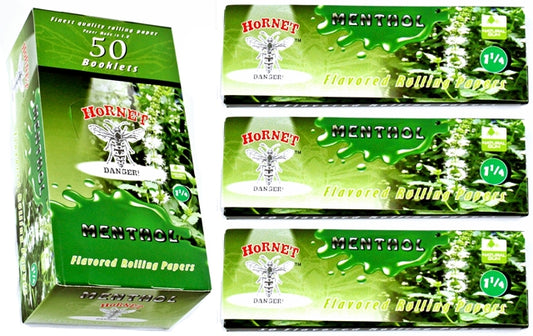 Hornet Rolling Papers - 1 1-4 Menthol