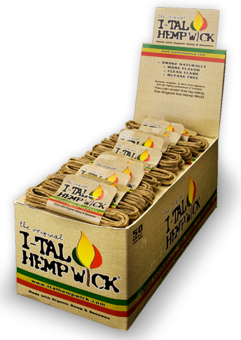 I-Tal Hemp Wick Small 3.5ft 50pk