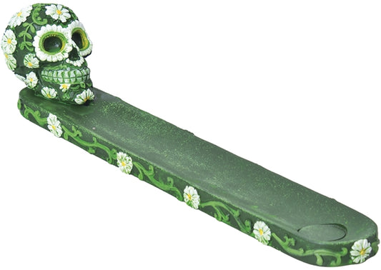 Flower Sugar Skull Incense Burner