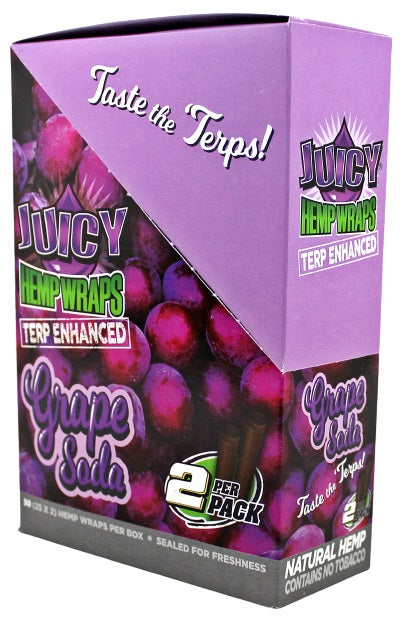 Juicy Hemp Wraps Terp Enhanced - Grape Soda