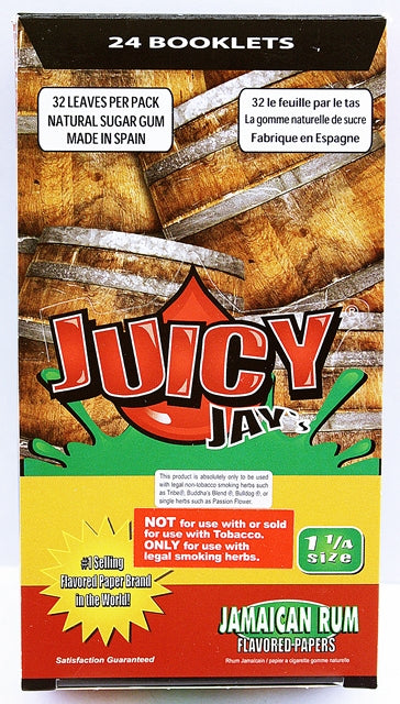 Juicy Jays Rolling Paper - 1 1-4 Jamaican Rum