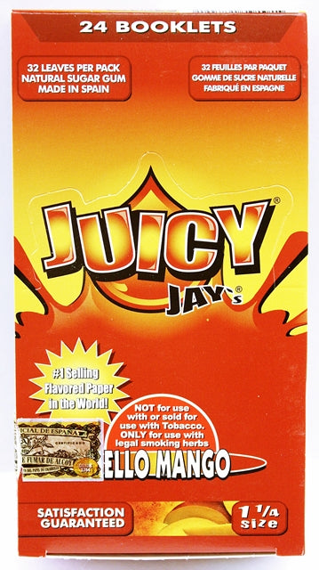 Juicy Jays Rolling Paper - 1 1-4 Mello Mango