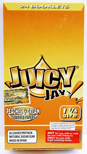 Juicy Jays Rolling Paper - 1 1-4 Peaches And Cream