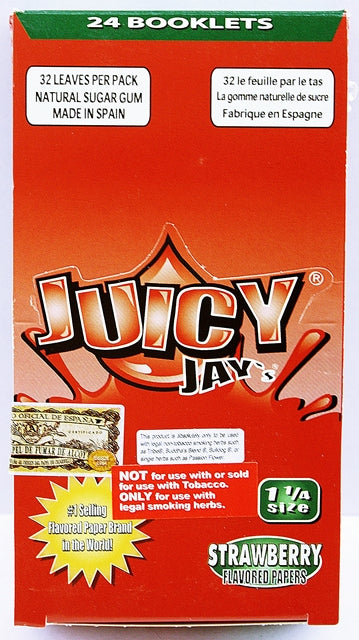 Juicy Jays Rolling Paper - 1 1-4 Strawberry