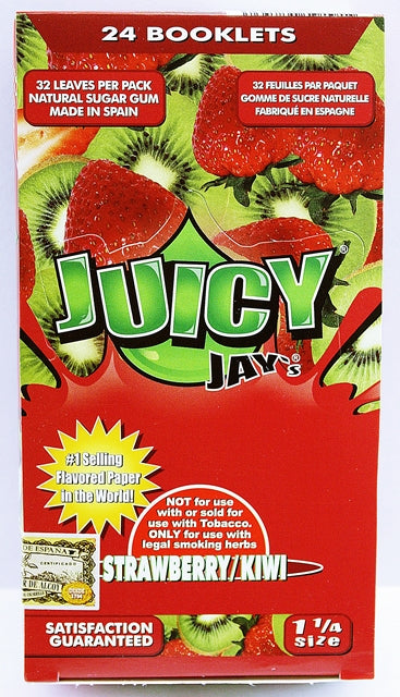 Juicy Jays Rolling Paper - 1 1-4 Strawberry Kiwi