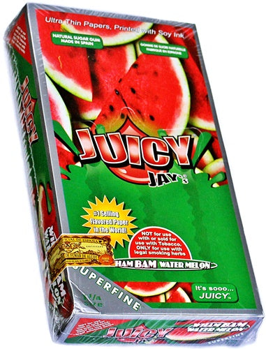 Juicy Jays Rolling Paper - Super Fine 1 1-4 Wham Bam Watermelon