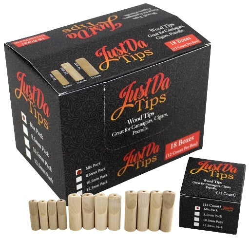 Just Da Tips Wooden Tips 18pk