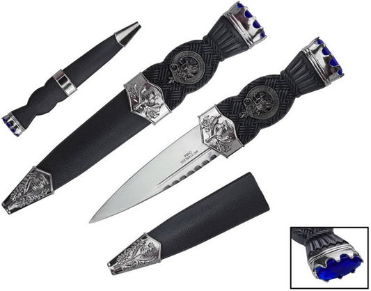 3ct Gem Scottish Sgian-Dubh with Scabbard Knife Assortment KC-7