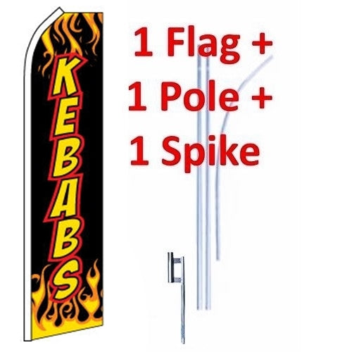 15' Kebabs Windless Business Bow Swooper Feather Flag Kit