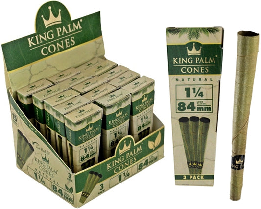 King Palm Cones Natural - 1 1-4 Lion Tamer 84mm