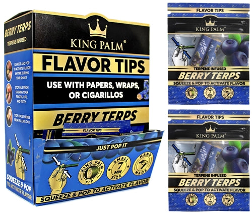 King Palm 7mm Flavor Tips - Berry Terps 50pk