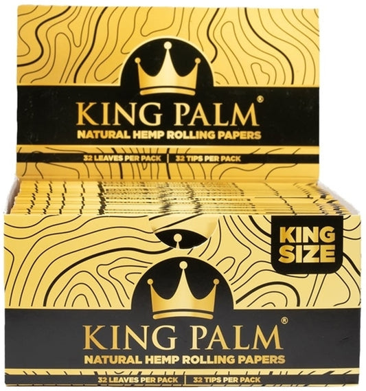 King Palm Hemp Rolling Papers - King Size - Natural