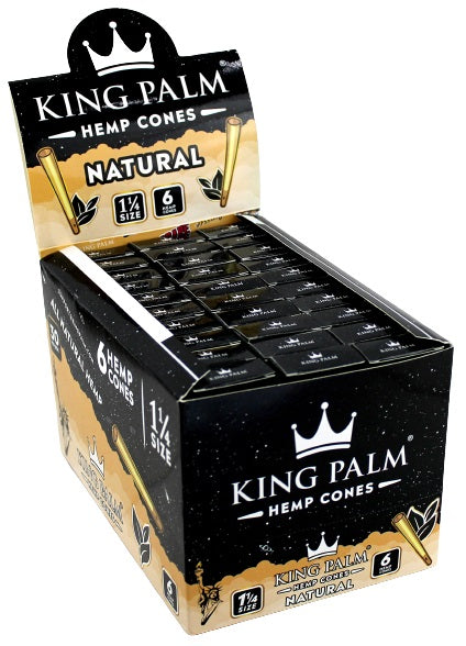 King Palm Natural Hemp Cones - 1 1-4
