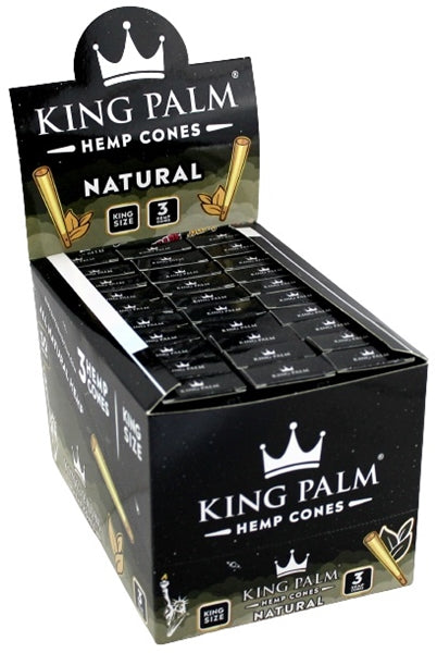 King Palm Natural Hemp Cones - King Size