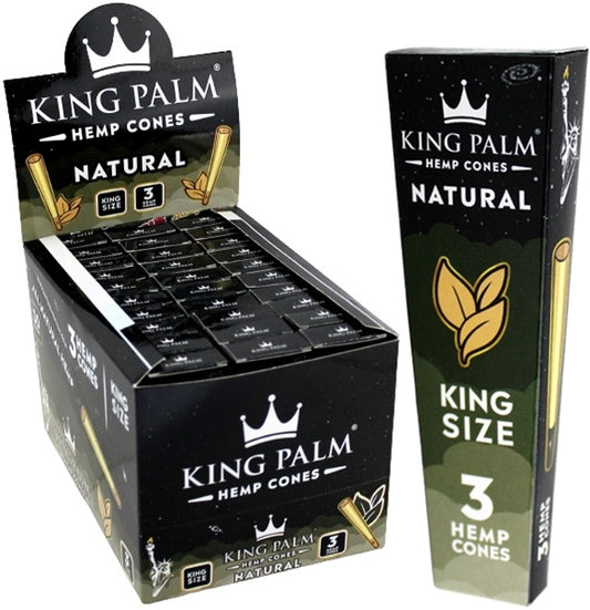 King Palm Natural Hemp Cones - King Size