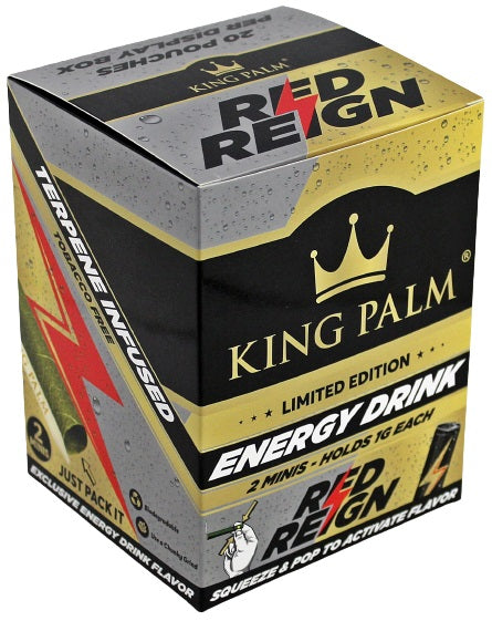 King Palm Mini Rolls - Red Reign Energy Drink 20pk