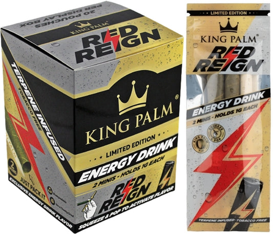 King Palm Mini Rolls - Red Reign Energy Drink 20pk