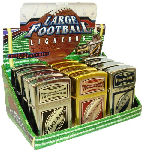 Large Football Lighters 12ct