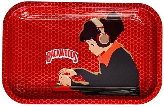 Backwoods Rolling Tray - LoFi Hip Hop Girl