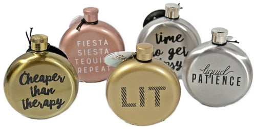 Mini 3oz Metal Flask Assortment