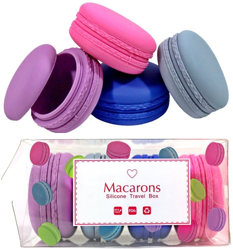 Macaron 4pk Silicone Stash Container Jars