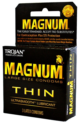 6ct Trojan Magnum Thin Lubricated Condoms