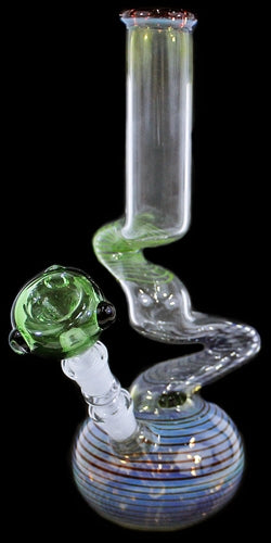 10" US Twisted ZigZag Mini Water Pipe