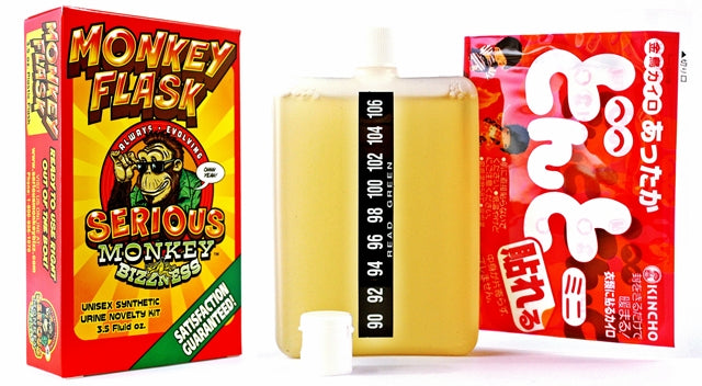 Monkey Flask 3.5oz Synthetic Urine Bottle Kit