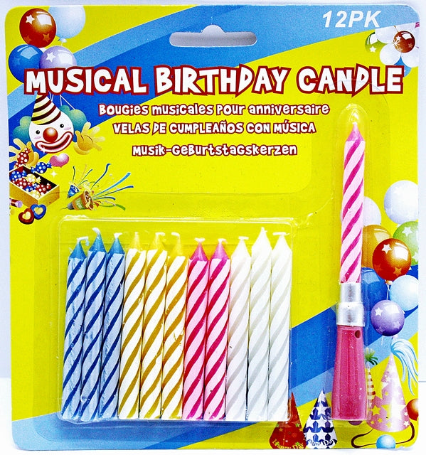 12ct Musical Birthday Candle