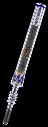 Nectar Straw With 10mm Quartz Tip - Reversal Art Shield Logo