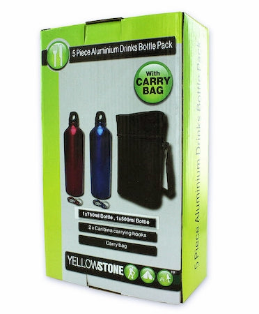 Aluminum Bottle Set With Carrying Bag