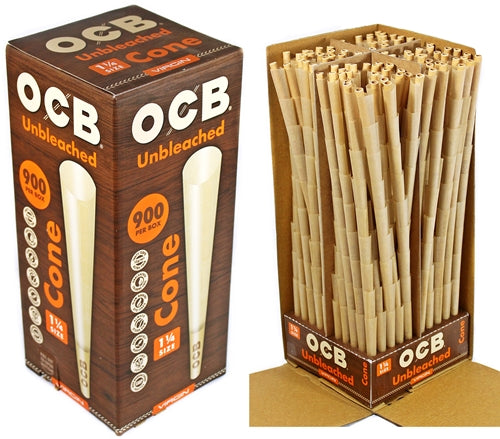 OCB Virgin Pre-Rolled Cones 900ct - 1 1-4