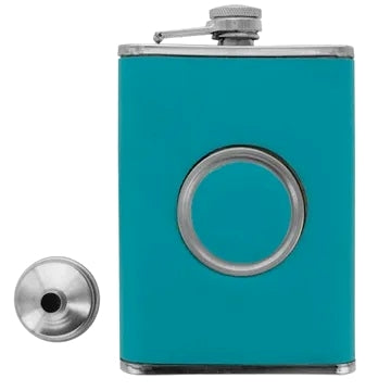 Stainless Steel 8oz Flask with Funnel and Shot Glass