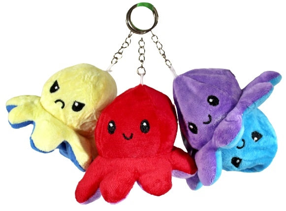 10ct Reversible Octopus Keychain Assortment