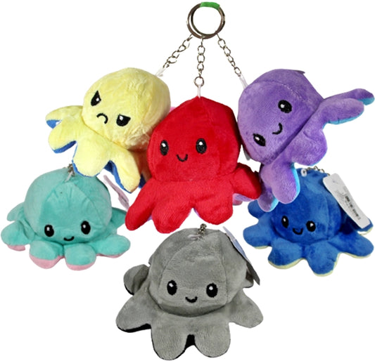 10ct Reversible Octopus Keychain Assortment