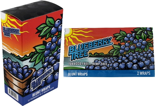 Orchard Beach Flat Blunt Wraps - Blueberry Tree